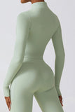 Quick-drying Long Sleeve Yoga Suit Sports Tops