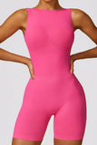 Seamless Cut-Out Tight-Fitting Yoga Jumpsuit