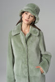 Mint Reversible Genuine Merino Wool Sheepskin Midi Coat